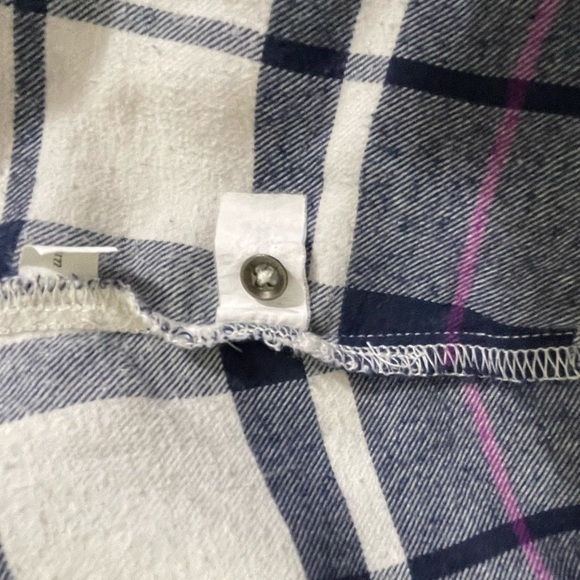 Falls Creek sz lg shirt button down in blue and white plaid - Picture 13 of 14